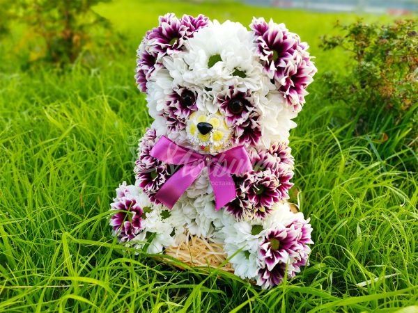 🐼Мишка из живых цветов🐼