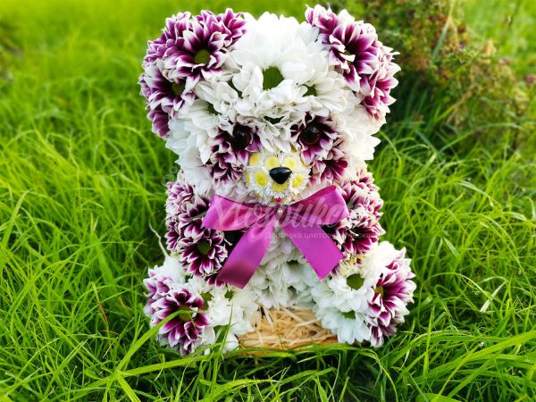 🐼Мишка из живых цветов🐼