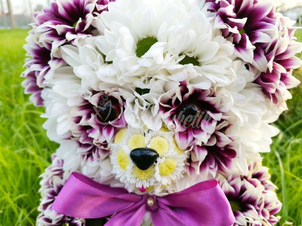🐼Мишка из живых цветов🐼