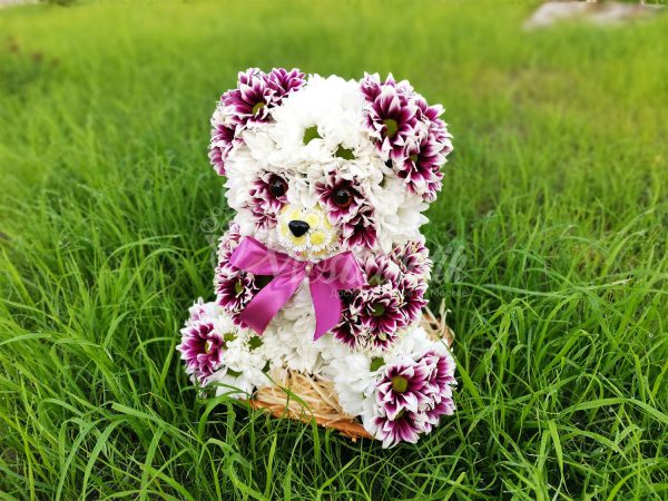 🐼Мишка из живых цветов🐼