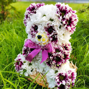 🐼Мишка из живых цветов🐼