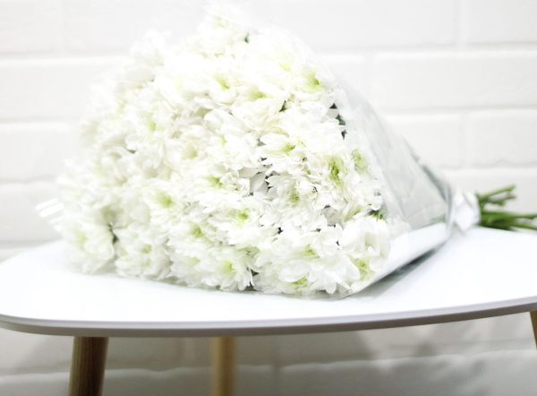 Букет из 15 кустовых хризантем Балтика