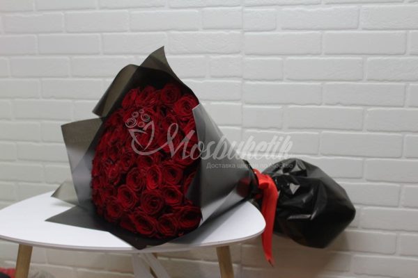 Букет из 101 красных роз 60 см — изображение 2