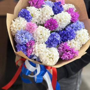 Букет из 25 микс гиацинтов