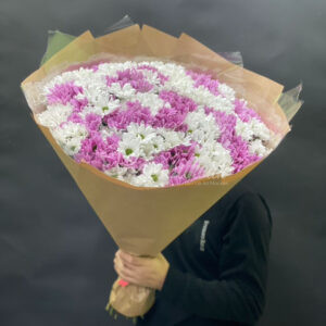 Букет из 35шт кустовых хризантем