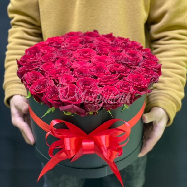 Букет из 51 розы в коробке