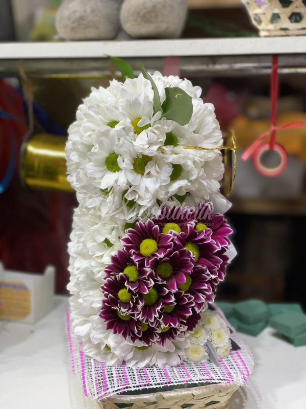 Игрушка из живых цветов "Сова в очках"