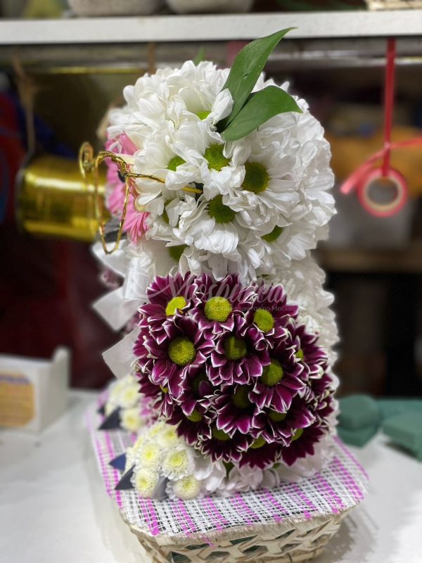 Игрушка из живых цветов "Сова в очках"