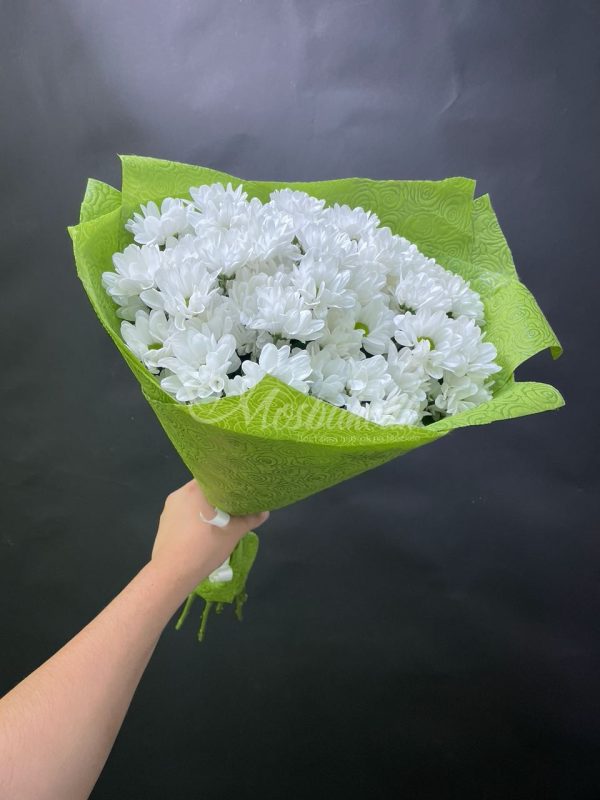 Букет из 9шт кустовых хризантем