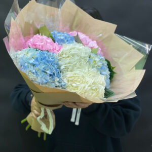 Букет из 7шт гортензий