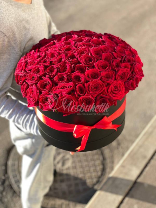 Букет из 51 роз в коробке