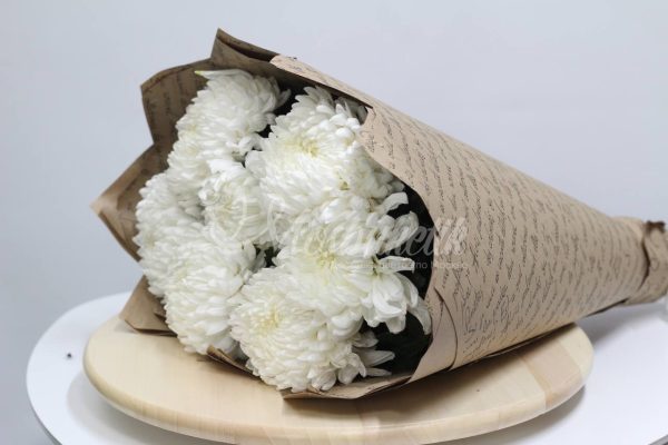 Букет из 7 хризантема одноголовая