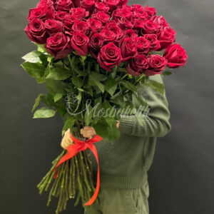 45 эквадорских роз 80 см