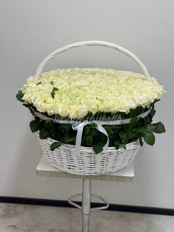 301 роза в корзине — изображение 4