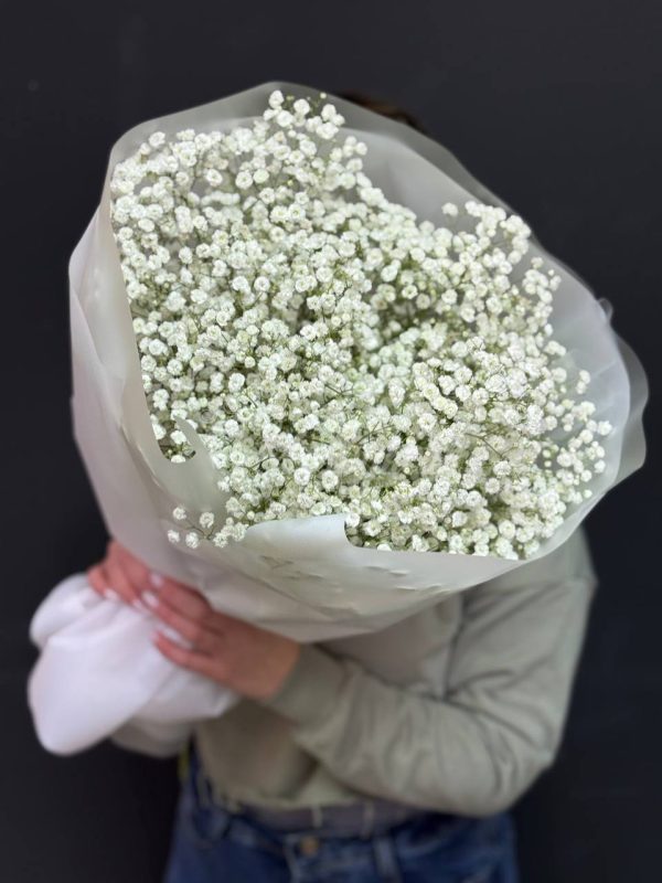 Букет из 9 белых гипсофил — изображение 2