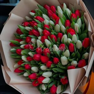 Букет из 101 тюльпанов