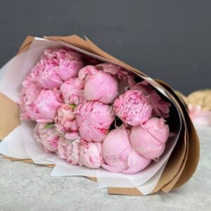 Букет из 13 пионов