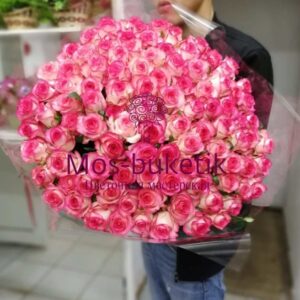 Букет из 101 роз Джумилия 60 см