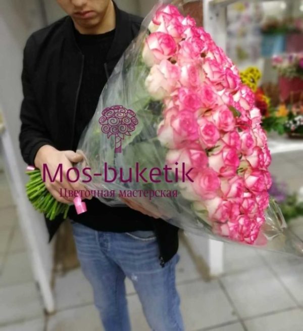 Букет из 101 роз Джумилия 60 см — изображение 2