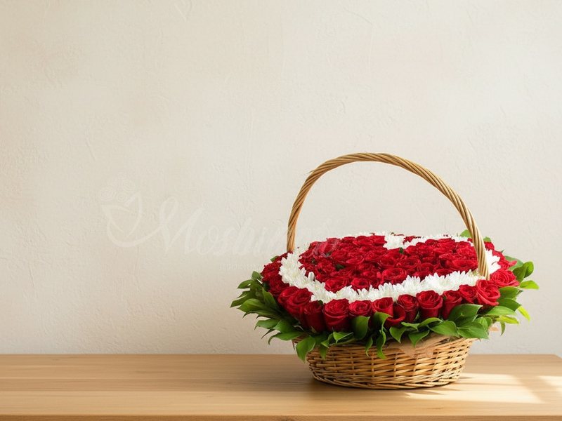 Цветы в корзине